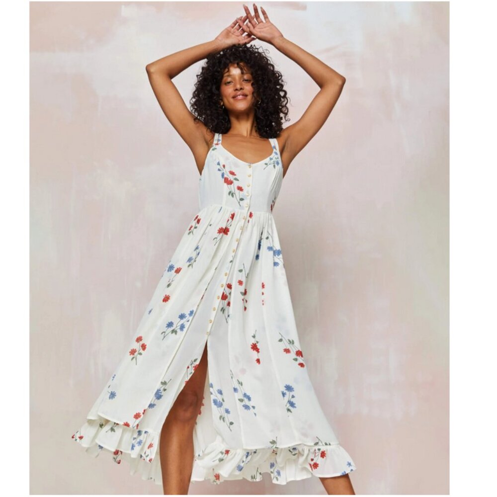 Christy Dawn Nicks Dress in Calendula Fabric